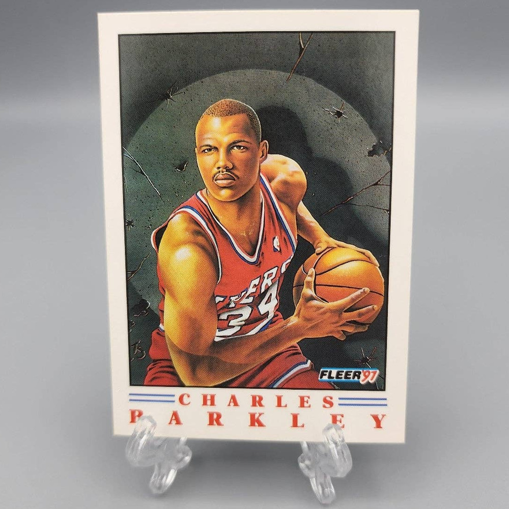 Charles Barkley, 76ers, 1991 Fleer, 19141 Basketball Card